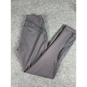 Lululemon Wunder Under 24" High-Rise Black Velvet Floral Flocked Sz 4